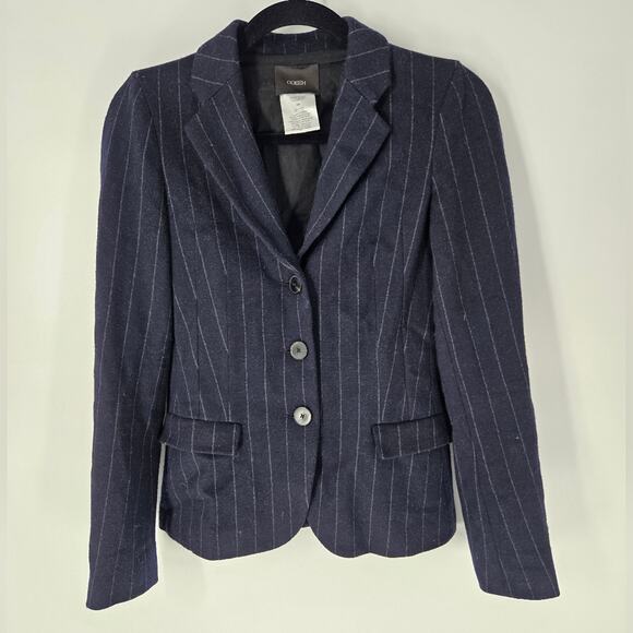 Odeeh Blue Stripe Wool Blend Blazer Jacket XS - Picture 1 of 7
